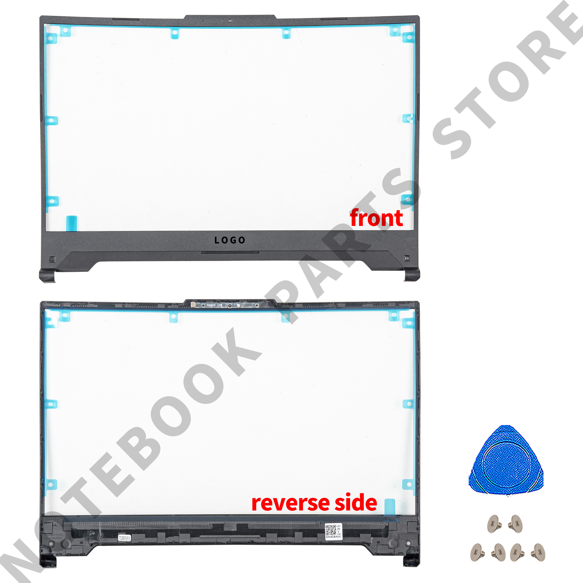Air Outlet On Both Sides For TUF Gaming F15 FX507 FA507 FX507Z FX507ZM FA507R LCD Back Cover Front Bezel Hinges/Palmrst/Bottom: Navy Blue