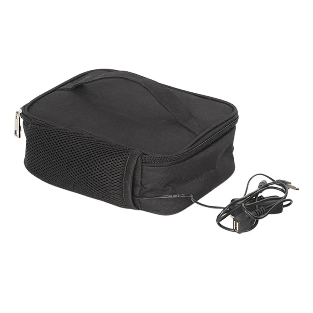 USB Camping Elektrische Lunchbox Oxford Stoff Heizung Container Paket Lebensmittel Isolierung Bento Lunch Box Thermostat Isolierung Tasche