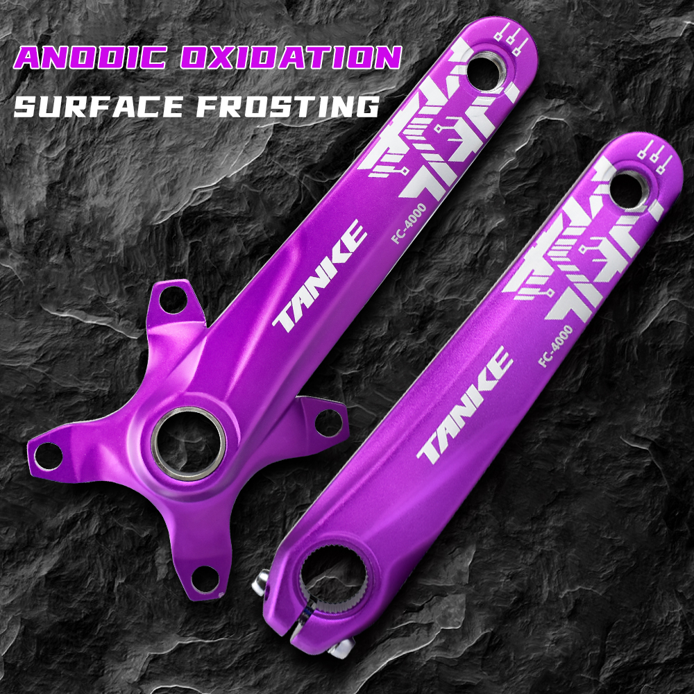 TANKE Crankset 170MM Bicycle Chainring hollow integrated crankset 104 BCD Narrow Wide Bike MTB Crown Square Hole Sprocket crank