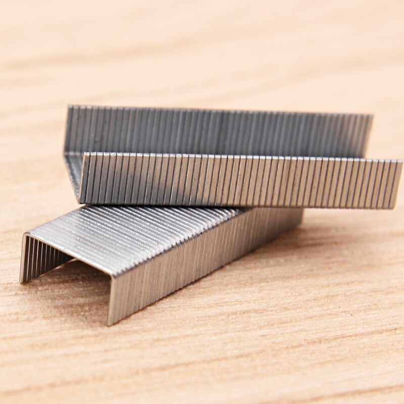 2 paquetes en Total 2000 Uds 10 # tamaño pequeño grapas 9mm x 5mm de Metal grapas de papel de Color capacidad 15 hojas de oficina de la escuela a casa 0010