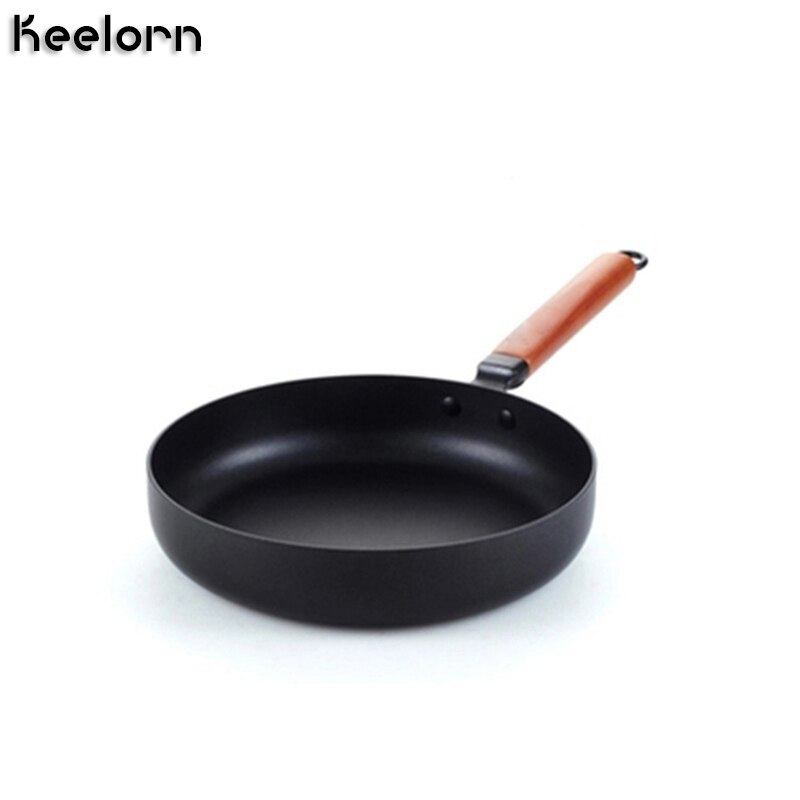 Keelorn 26CM Frying Pan Non-stick Cast Iron Non-stick Pan Multi-function Wok