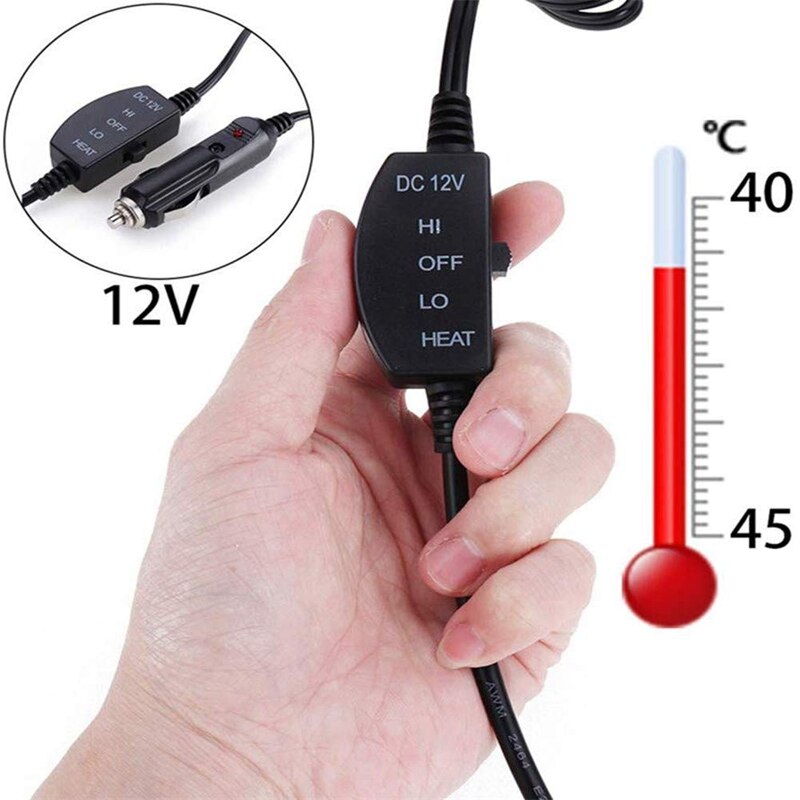 Plaid Elektrische Auto Deken-Verwarmde Dekens 12V met 96 Inch Koord voor Elke Auto Truck SUV Sigarettenaansteker, kantoor, Bumperkleven, Eme