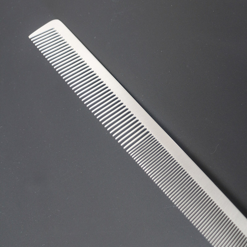 Kapper Salon Haar Knippen Kam Ultra-Dunne Rvs Silver Metal Kam Barbershop Kappers Haar Knippen Tools Kammen