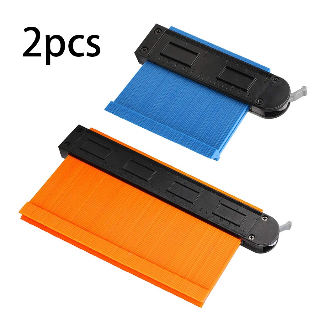 2PCS/Set Profile Tool Shape Contour Duplicator Profile Gauge Contour Template Plastic Woodworking Duplicator Measuring Tool