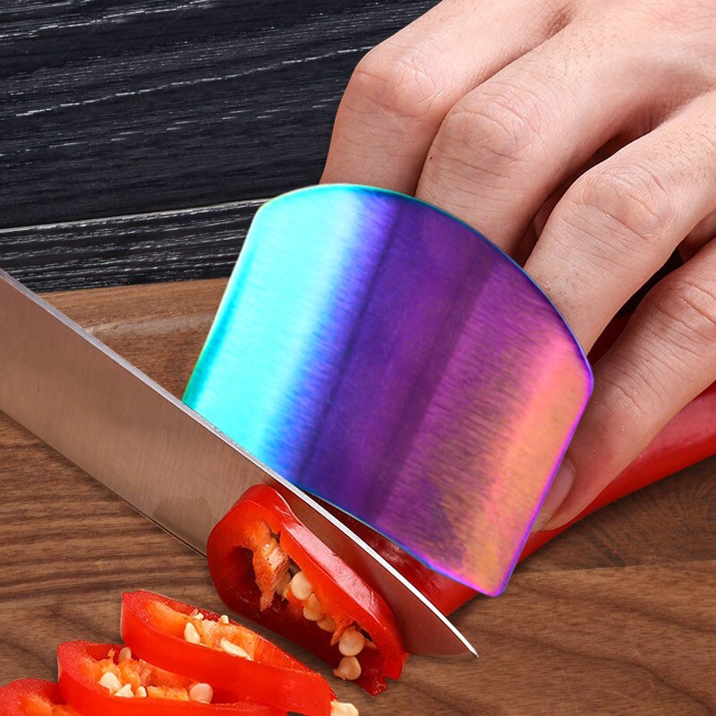 Stainless Steel Kitchen Finger Protection Tools Knife Cutting Hand Fingers Protector Knives Fingertips Tool Kitchen Gadgets