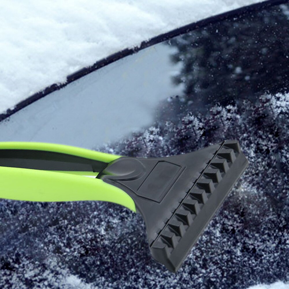 2-in-1 Car Ice Scraper PVC Snow Ice Remover Winter Car Deicer Cone Deicing Tool Scraping Shovel