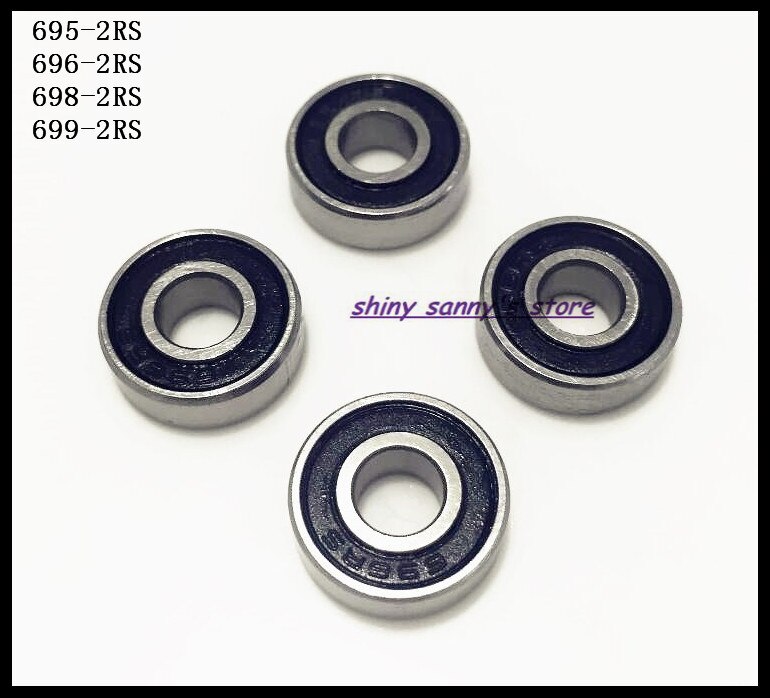 5-10 pcs/Lot 695-2RS, 696-2RS, 698-2RS, 699-2RS Rubber Sealed Ball Bearing Miniature Bearing Brand