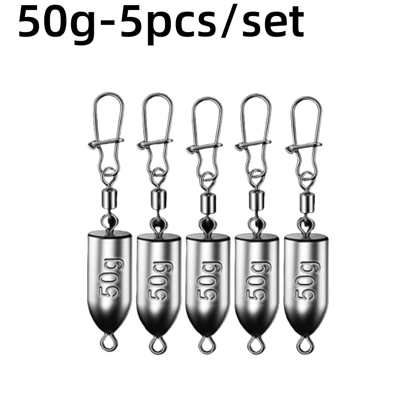 5 peças 10g/15g/20g/25g/30g/40g/50g/60g chumbada de chumbo fundo côncavo roadrunner tapering chumbadas conector de pesca equipamento: Preto