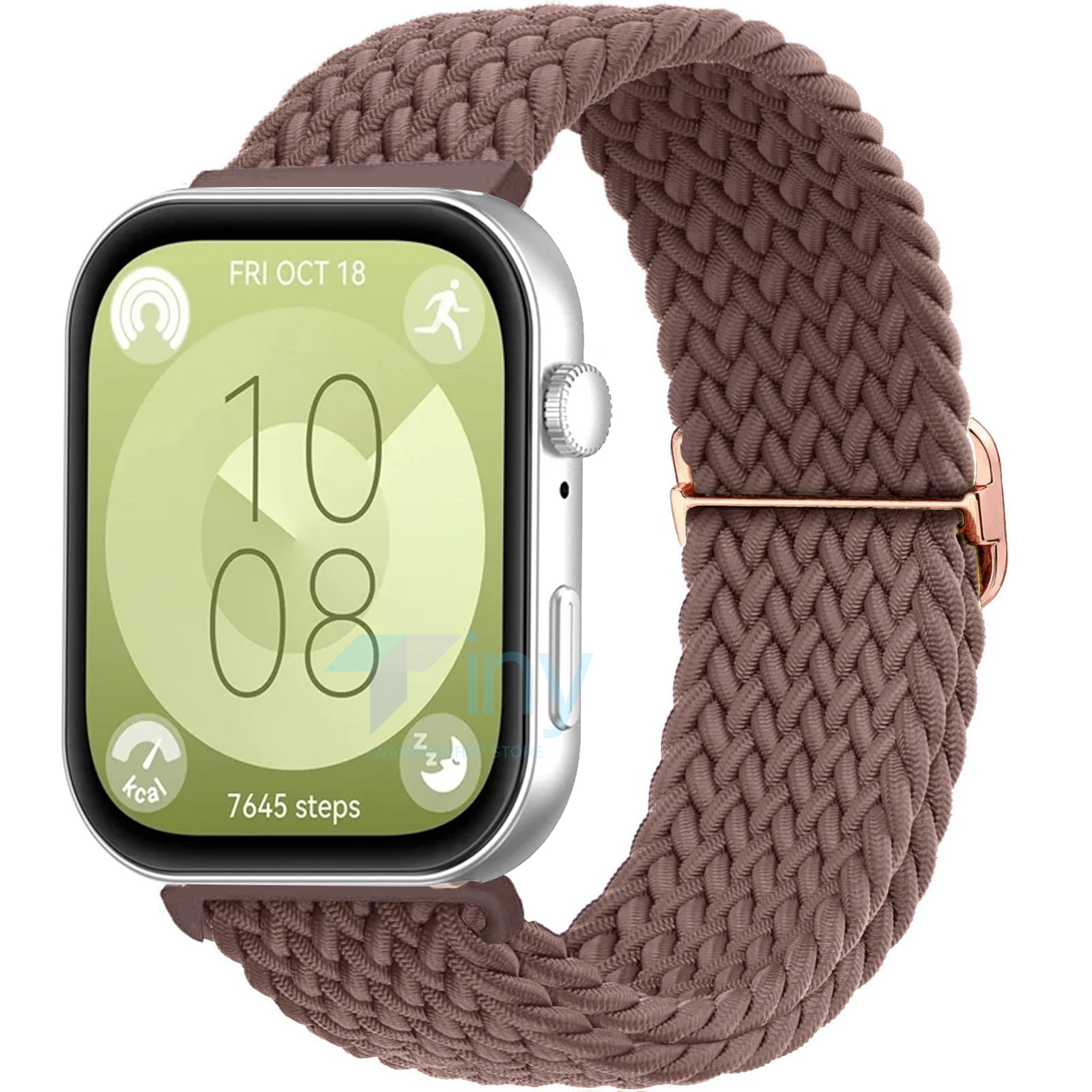 Nylon Braided Strap for Huawei Watch Fit 3 2 Band Adjustable Sport Bracelet for Huawei Watch Fit3 2 Woven Elastic Correas: GREEN BLUE / 22mm