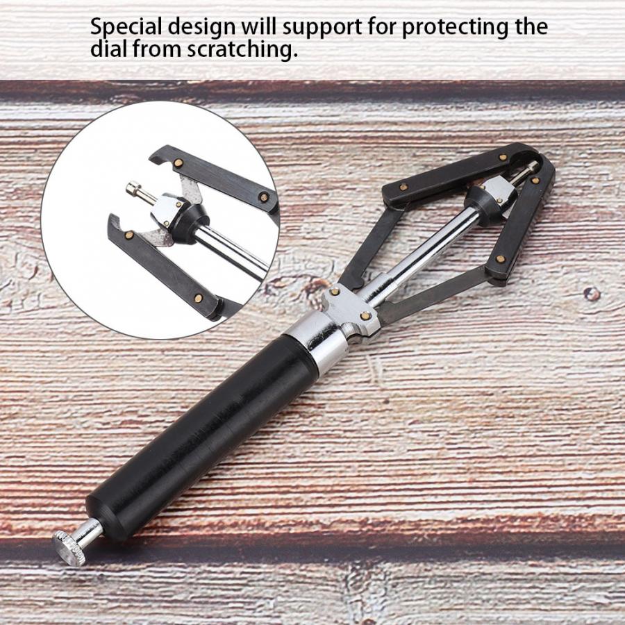 1Pc Watch Hand Remover Lifter Presto Plunger Puller Fitter with Handle Steel Watch Repair Tool Accessory for Watchmaker Black