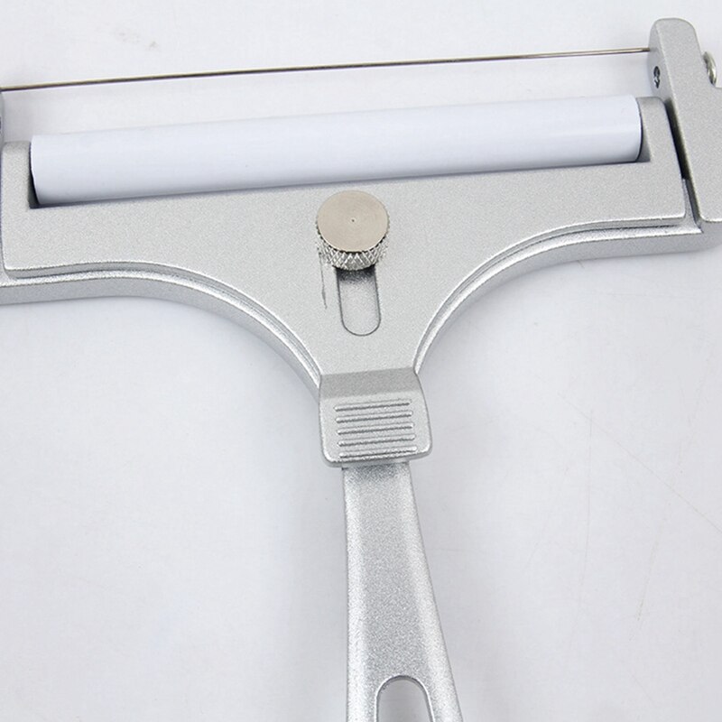 Stainless Steel Cheese Slicer, Adjustable Thickness Wire Cheese Cutter for Soft, Semi-Hard, Hard Cheeses