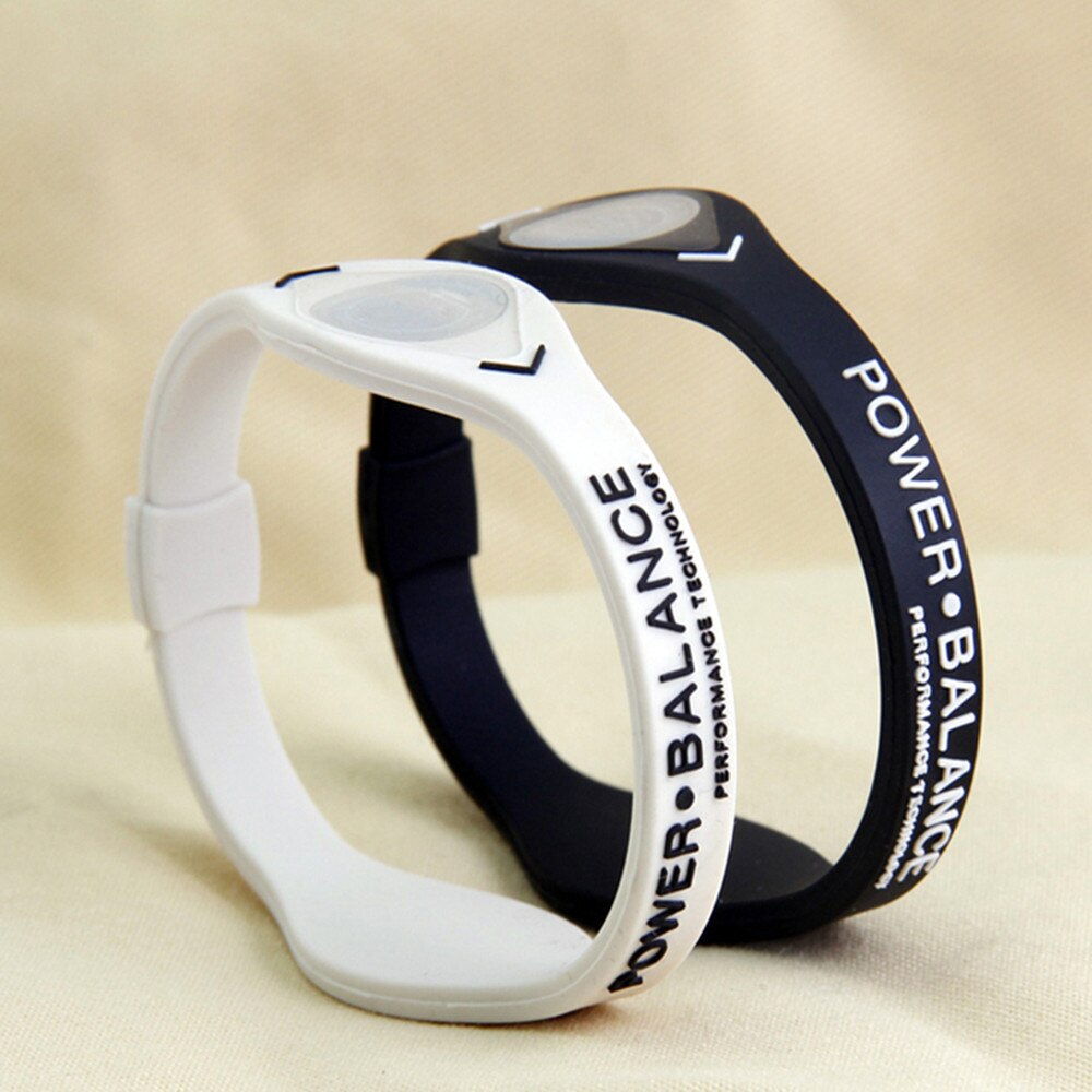 Power energy armbånd sport armbånd balance ion magnetisk terapi silikone 10.12