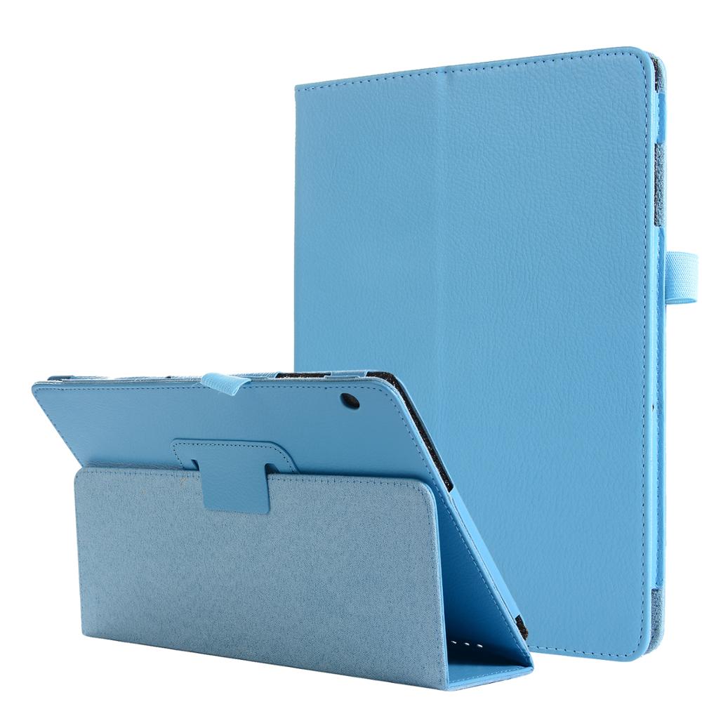 2 fundas plegables para Tablet Litchi para Huawei MediaPad T5 10 10,1 INCHAGS2-W09/L09/L03/10,1 pulgadas funda con soporte abatible