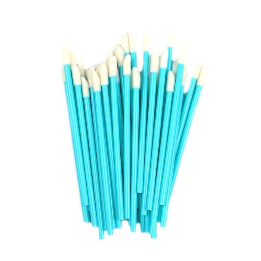 50/100 Pcs Disposable Lip Brushes synthetic Hairbrush full size Lipsticks Lipbrush Make up Brushes Cosmetic Makeup Tools: Blue / 50PCS