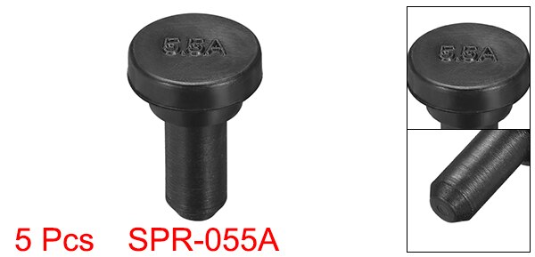 Uxcell 5Pcs 5.5Mm 7Mm 8Mm 9.2Mm 10.5Mm 12Mm 14Mm 15.8Mm 17.8mm Dia Seal Gat Insert Rubber Stopper Voor Wartel: 5.5mm Dia