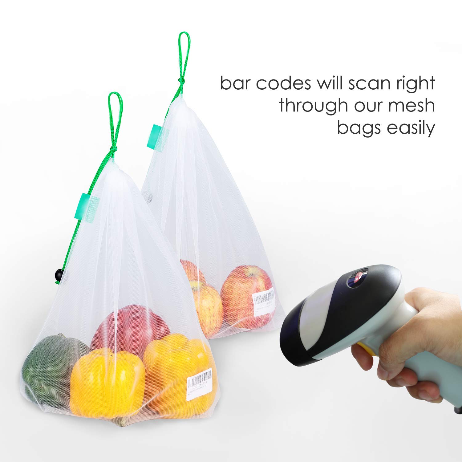 Reusable Mesh 9pcs Reusable Mesh Produce Bag Washable Eco-Friend... – Grandado