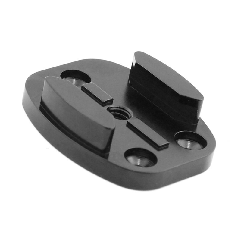 Aluminum CNC Black Flat Tripod Mounting Adapter 1/4 Camera Screw Interface for All GOPRO Action Cameras