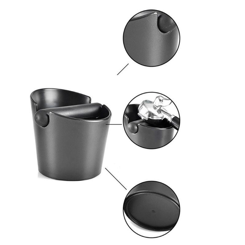 ABS Kaffee Knock Box Expresso Kunststoff Kaffee Knock Box mit Silikon Ring Boden