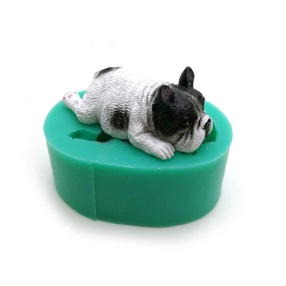 Corgi bulldog silikonfondantformar 13 hundar formar djurtårta dekorationsverktyg choklad dessert polymer lerform  f0661xg: F0668xg
