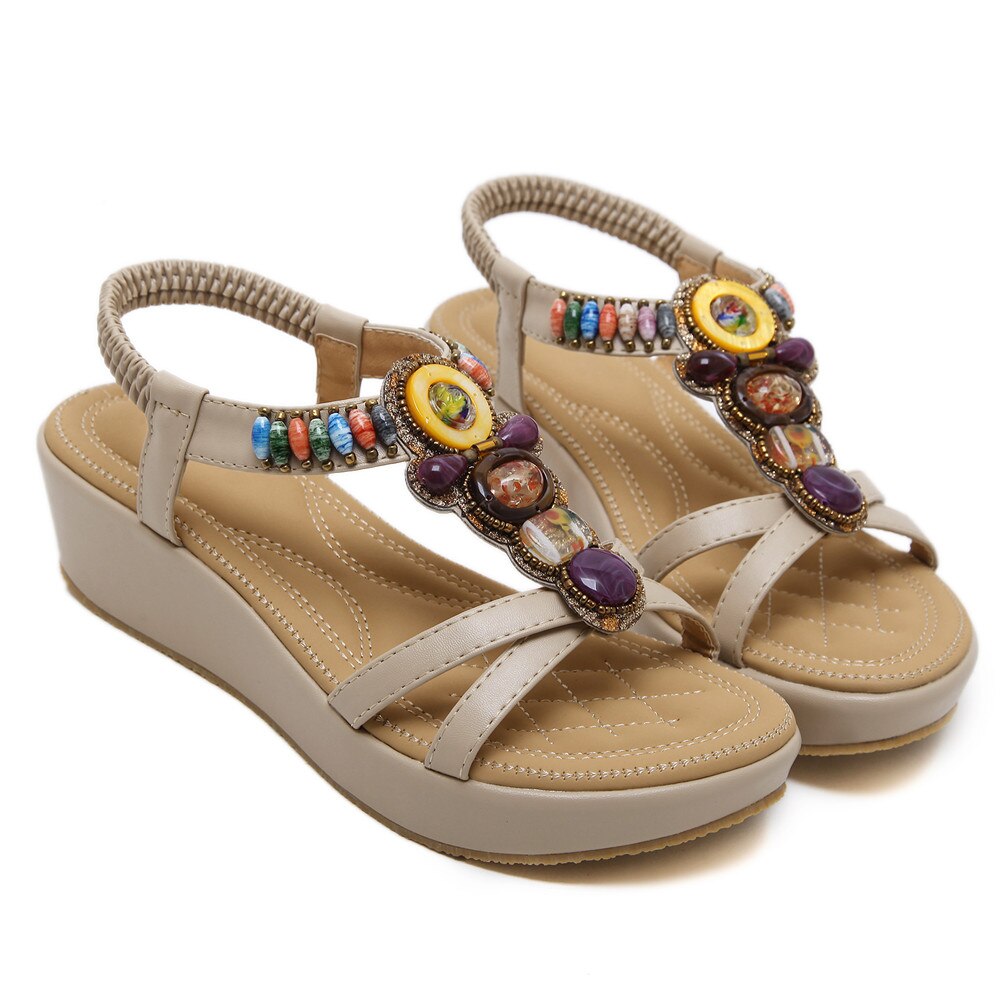 ASUMER black apricot summer shoes woman platform wedges shoes casual comfortable sandals women