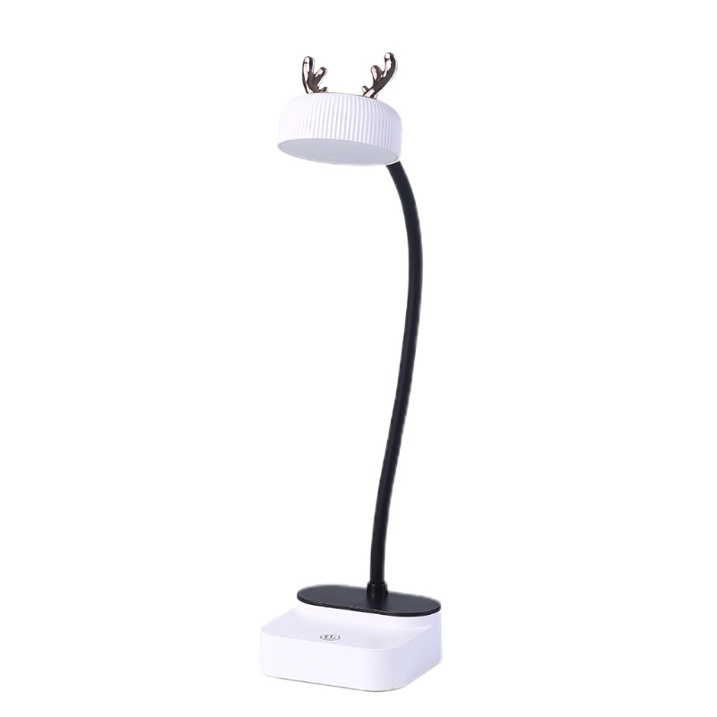 LED Desk Lamp, Touch Control Desk Lamp, 360°Flexible Desk Lamp Rechargeable Desk Lamp for students Dormitory Reading