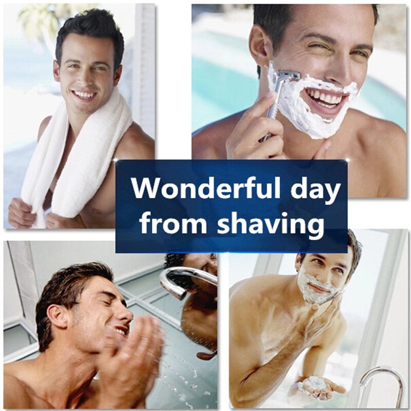 1pc / 3pcs men's razor shaving box shaver 6-layer straight shaver Brand original razor 6-layer shaver men's razor