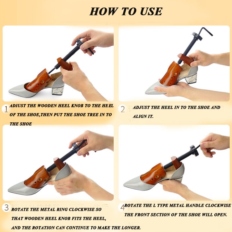 Shoes Tree Wooden For Men and Women Shoes Expander Shoes Width and Height Adjustable Shoe Stretcher Shaper Rack