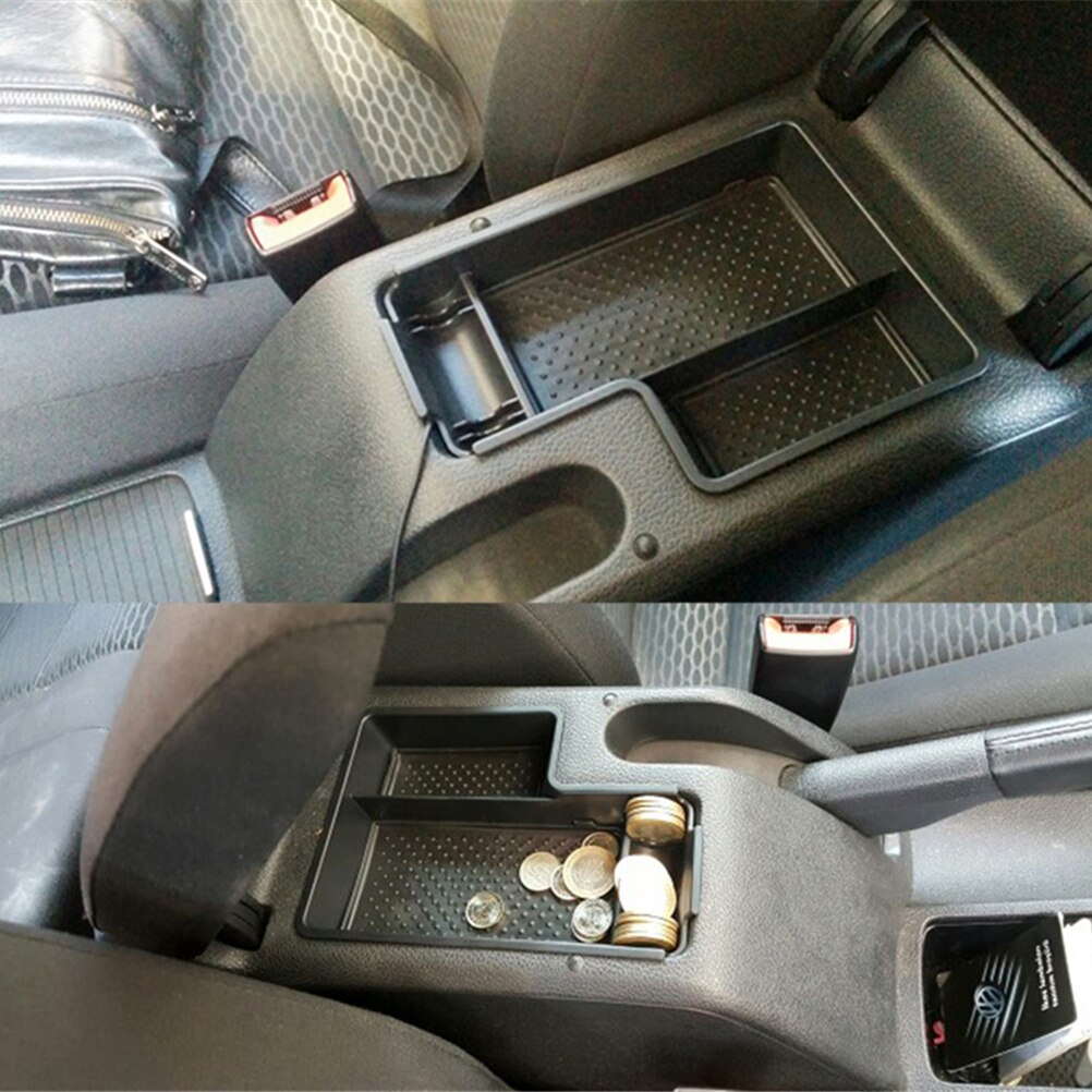 For Volkswagen VW Golf MK6 / Scirocco / Jetta MK5 Armrest Storage Box Center Console Organizer Glove Tray Phone Holder Case Bin