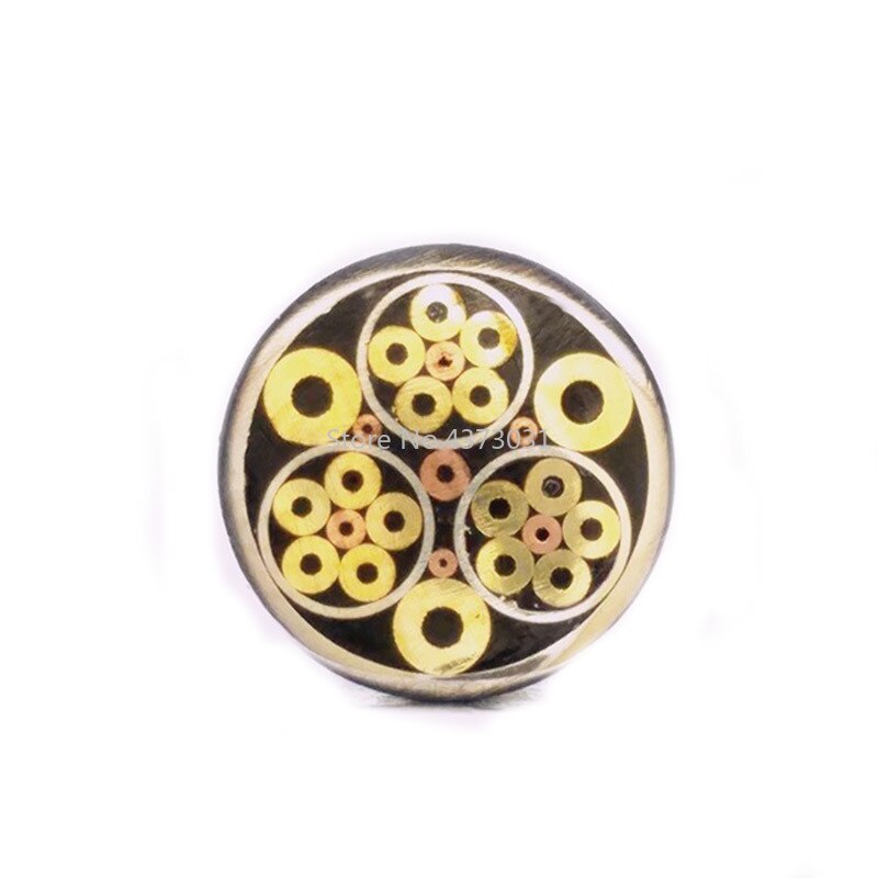 Rivets en mosaïque pour manche de couteau, 8mm, 17 types de , Style exquis, longueur 90mm: Design 806