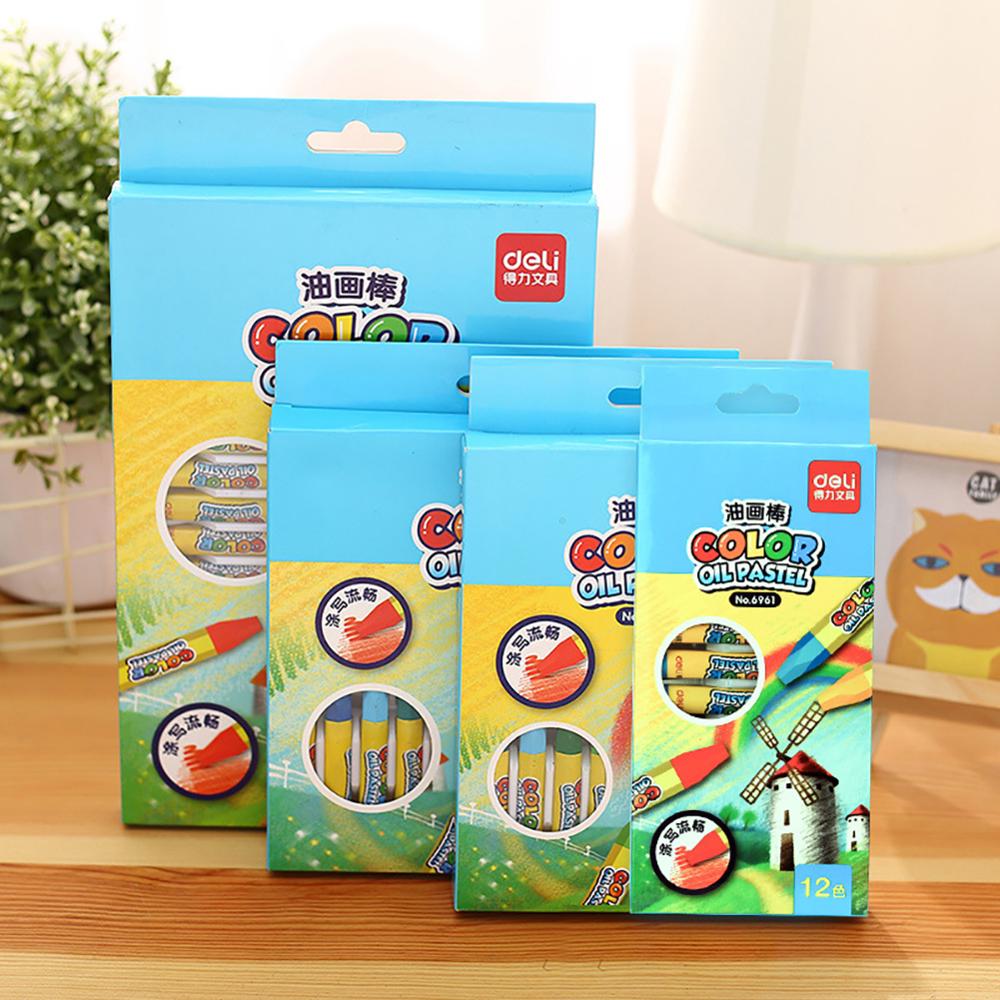 12/18/24/36 Color Non-Toxic Kids Wax Crayon Stick Painting Drawing Sketching Oil Pastel Combination Wax Crayon