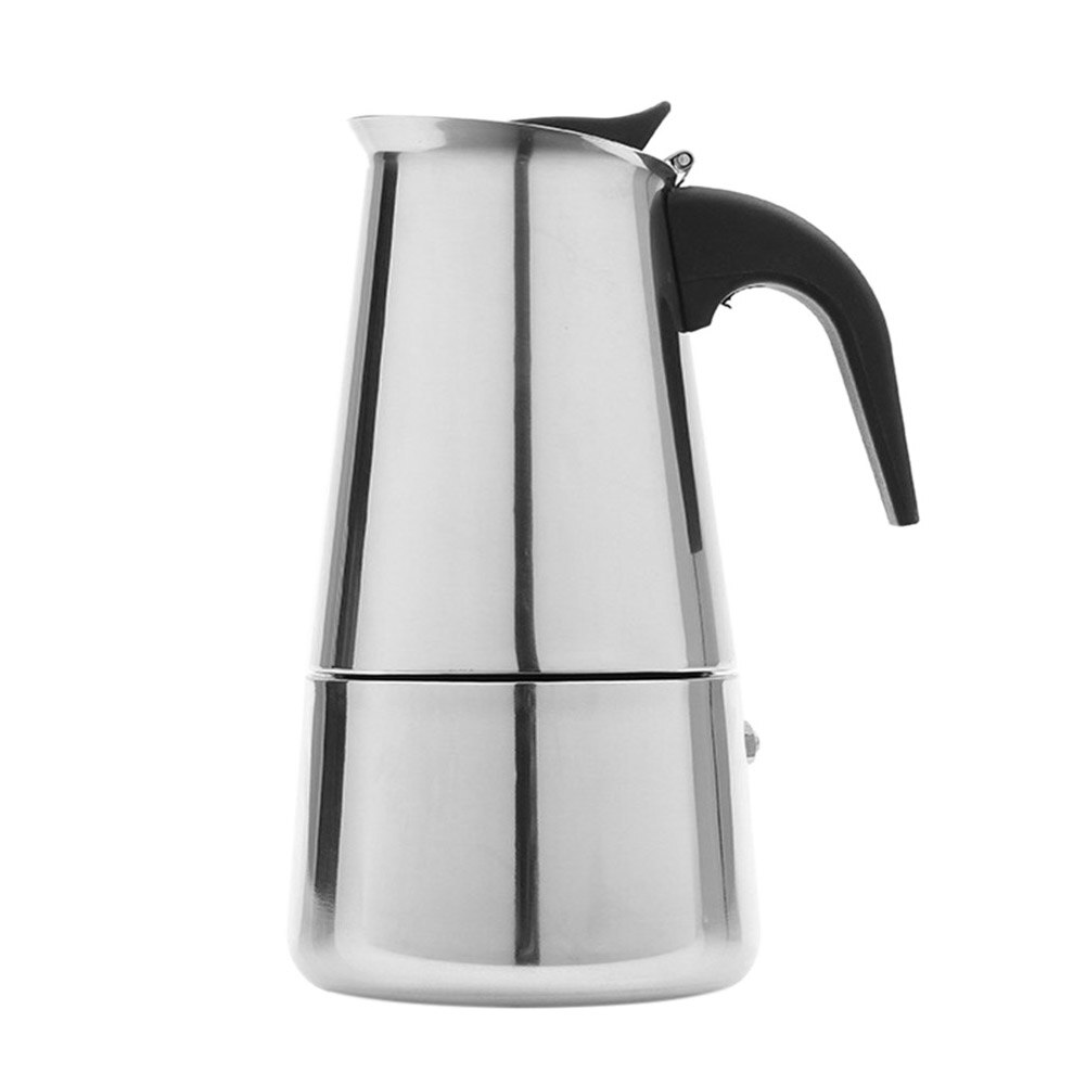 Stainless Steel Moka Pot European Coffee Pot Induction Cooker Open Flame Universal Coffee Pot Kitchen Tool Accessories