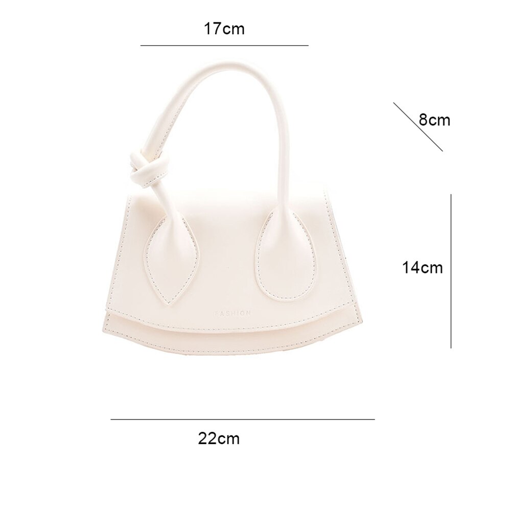 Bolso de hombro de nicho para mujer, con asa anudada, con broche, a la , ML90