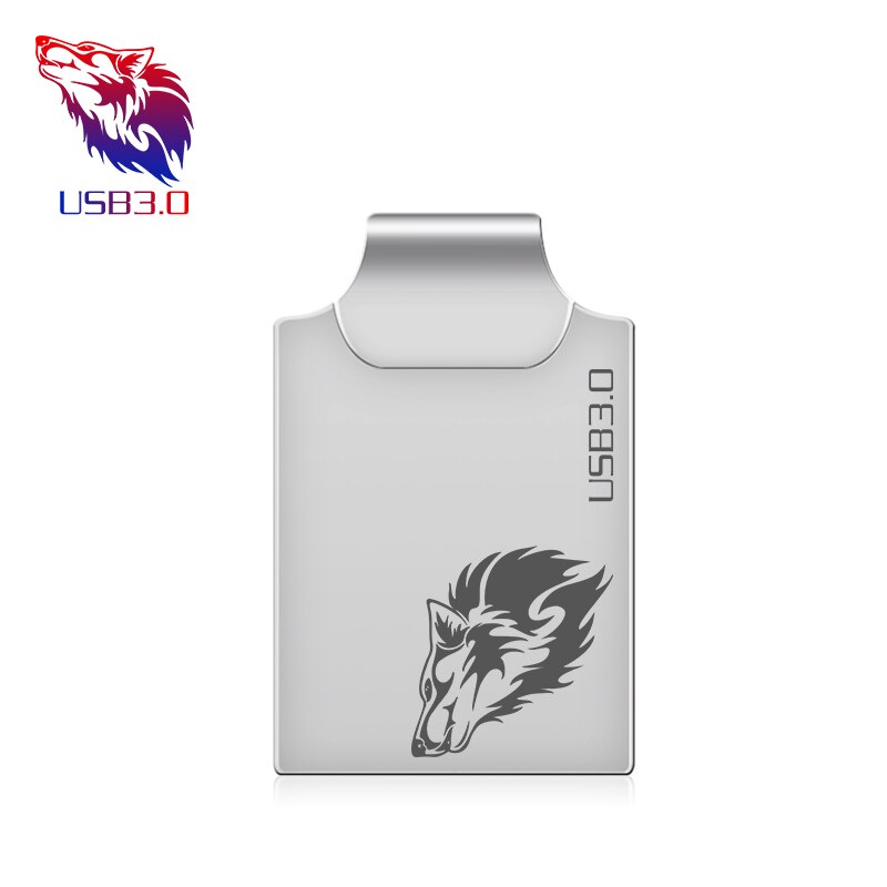 Metal super mini USB 3.0 Stick high speed 8GB 16GB 32GB 64GB 128g breal capacity usb3.0 Pendrive Flash Memory stick: 16GB / silver