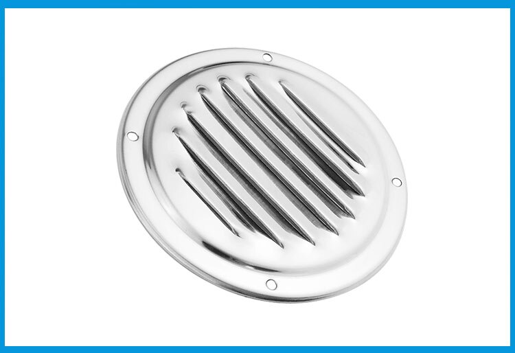 2 Stuks Marine Grade Roestvrij Staal 316 Boot Marine Ronde Air Vent Luifel Vent Grille Ventilatie Louvered Ventilator Grill Cover