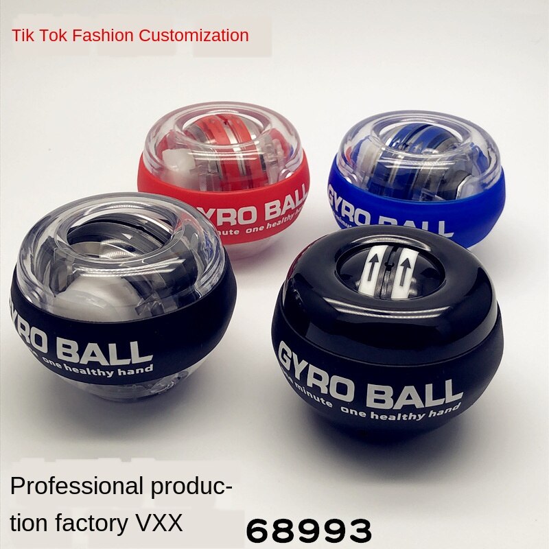 LED Wrist Ball Trainer Gyroscope Strengthener Gyro Power Ball Arm Exerciser Exercise Machine Gym Fitness Equipment