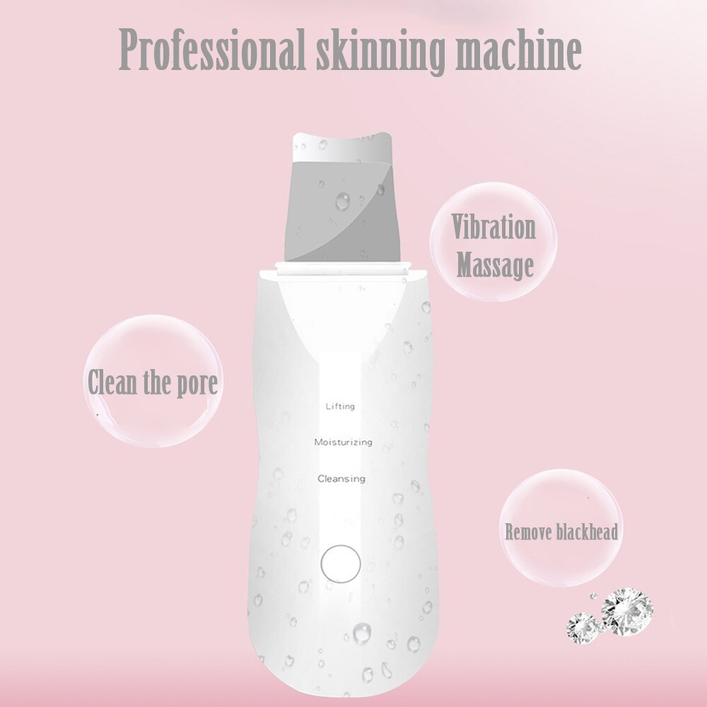 Ultrasone Trillingen Comedondrukker Deep Cleansing Gezicht Scrubber Porie Schoner Lifting Machine Facial
