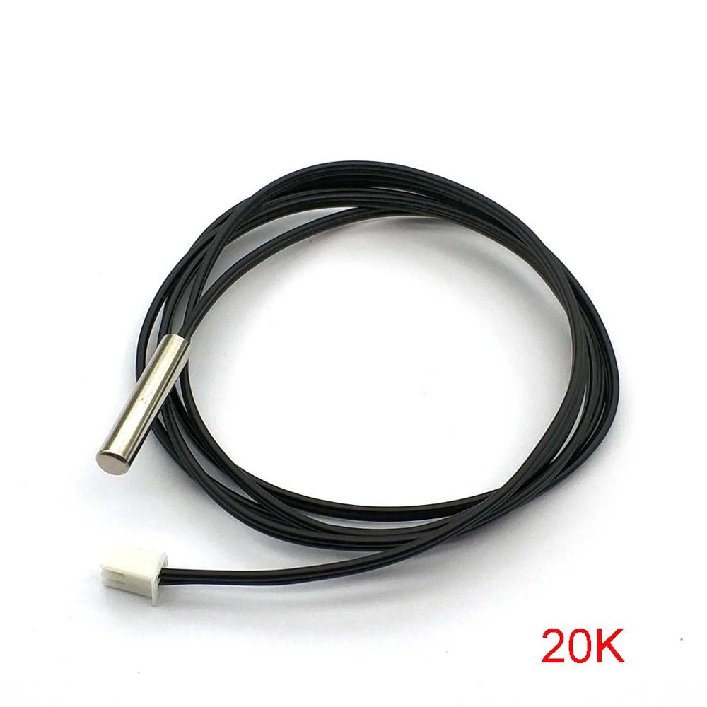 NTC Thermistor Temperature Sensor Waterproof Probe Wire 5K 10K 20K 50K 100K 1% 3950: 20K