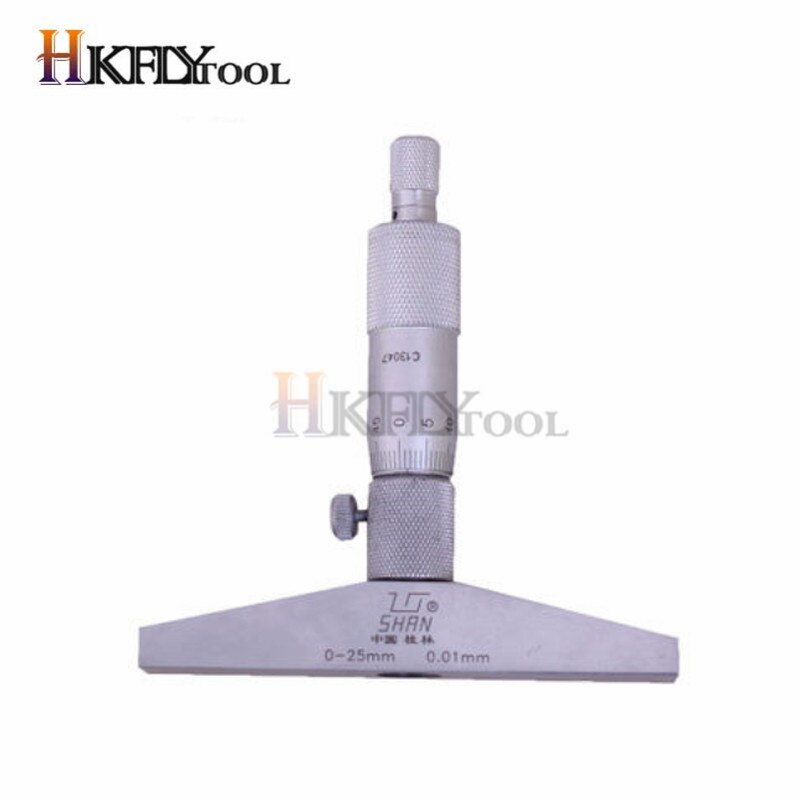 0-25mm 50mm 100mm 150mm 200mm Depth Micrometer Gauge With Rods depth Measurement Caliper Micrometer Gauge With 4 Rod Xibei Brand