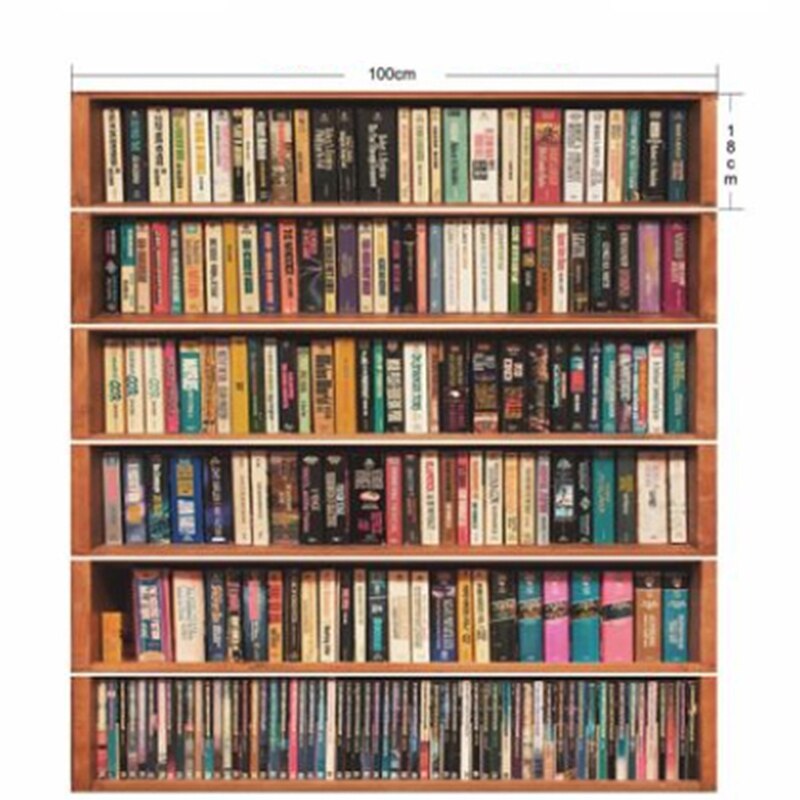 3D Trap Stickers Pvc Simulatie Boekenkast Waterdichte Zelfklevende Trap Stickers Home Decoratie: bookcase