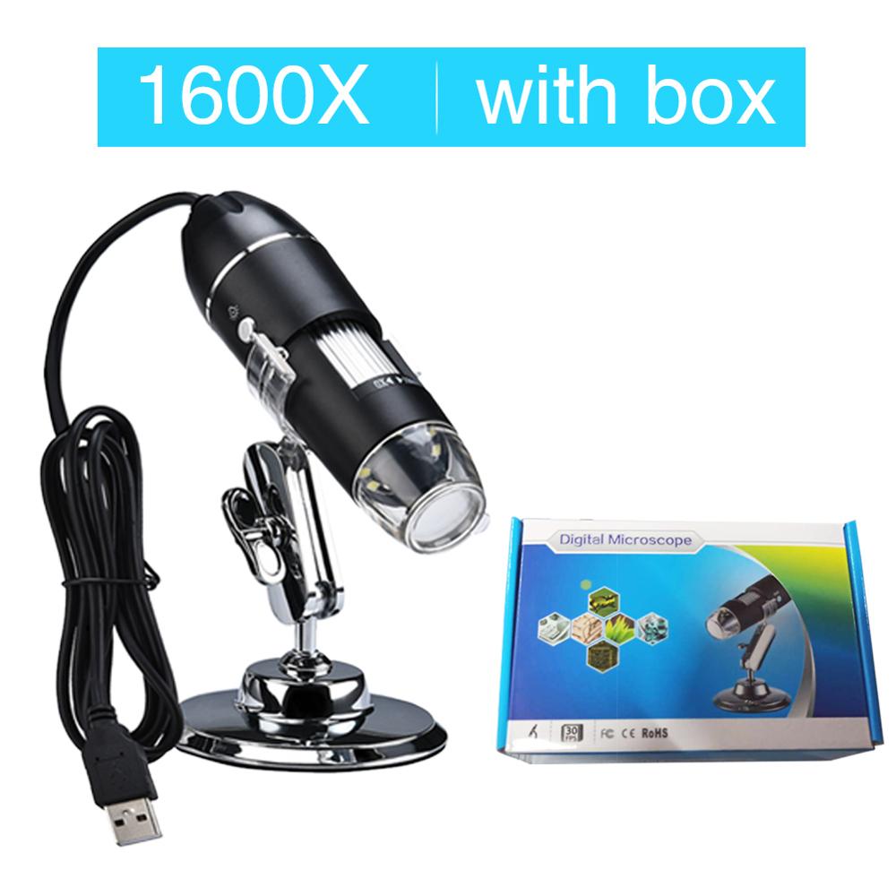 1600X HD Digital Electron Microscope Handheld USB Magnifier Supports WIN XP/7/MAC/VISTA System