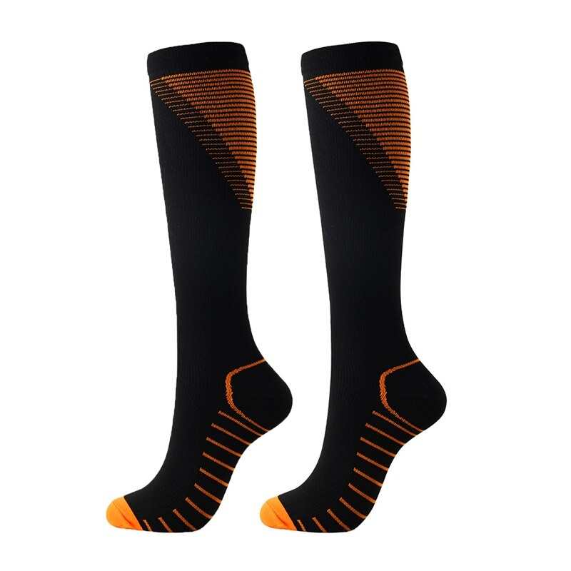 Professionele Compressie Sokken Ademend Voor Anti Vermoeidheid Knie Outdoor Sport Schoeisel Gedrukt sport sokken