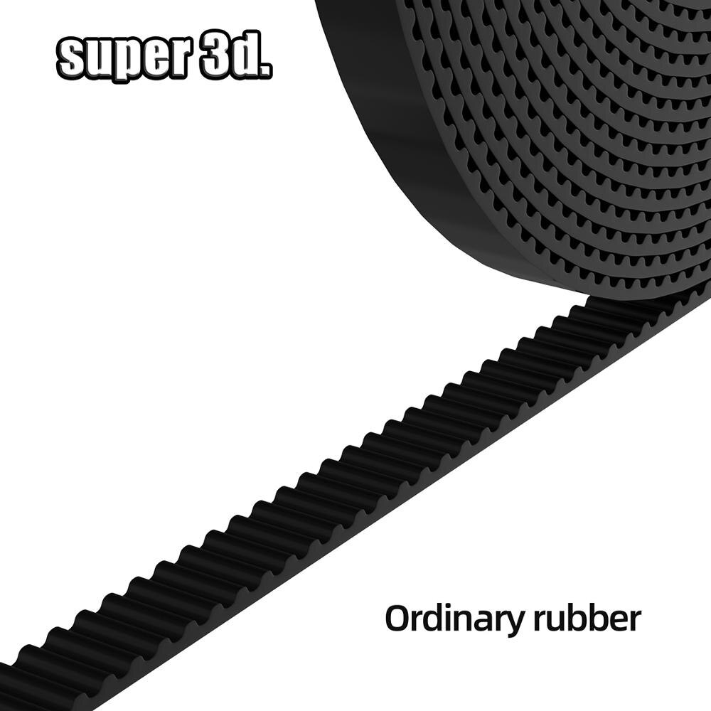 GT2-6mm Open Timing Belt Width 6mm 10mm GT2 belt PU With Steel Core Belt 2GT Rubber Synchronous Belt Low dust 3D Printer Parts