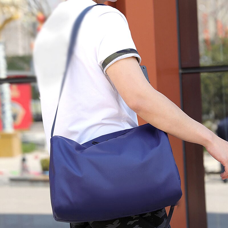Stor kapasitet utendørs reiseveske messenger bag lett sammenleggbar yoga bag fitness bag pakking kuber weekend bag reise duffle