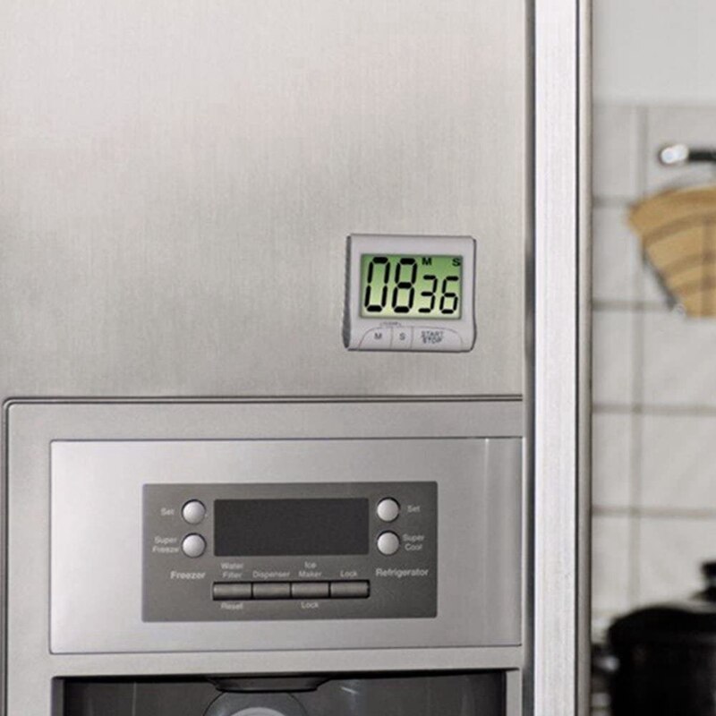 Digital Kitchen Timer Countdown Extra Large Display Strong Magnetic Holder and Retractable Holder