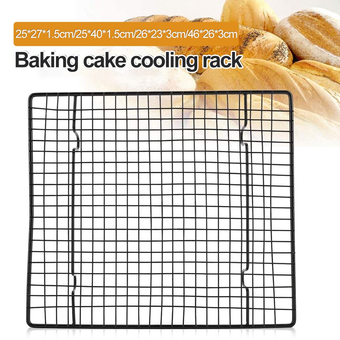 Anti-aanbak Metalen Taart Koeling Grid Rack Netto Cookies Koekjes Brood Muffins Drogen Stand Houder Keuken Bakken Tray Tools
