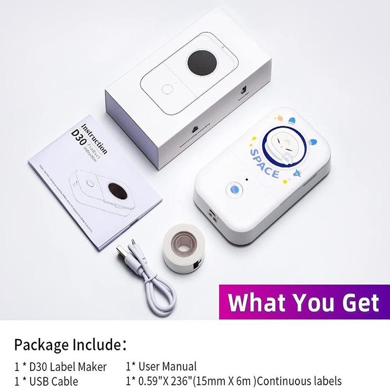 Phomemo Label Maker Sticky Note D30Pro Label Thermal Printer No Ink Home Business Helper Kitchen Sticker Machine