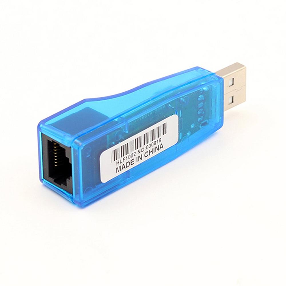 2 PCS Ethernet External USB to Lan RJ45 Network Card Adapter 10/100mbps for Tablet Universal Serial Bus Interface RJ45 Connector