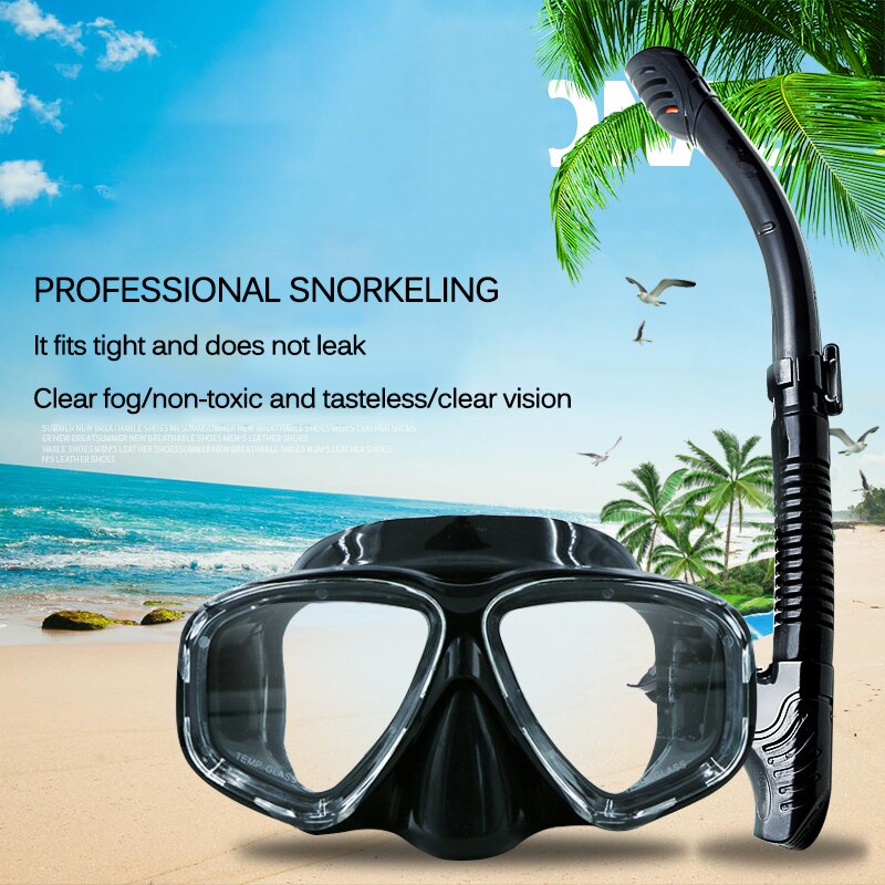 Professionele Snorkel Duikbril En Snorkels Goggles Bril Duiken Zwemmen Adem Buis Set Snorkel Masker