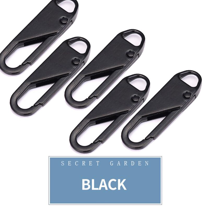 5pcs Metal Zipper Puller Repair Kits Zippers Zippers Pendant Puller Zipper Head For Zipper Slider DIY Sewing Craft Sewing Kits: 01