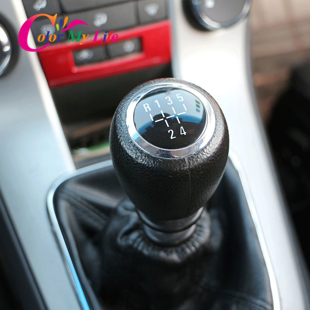 Perilla de palanca de cambios MT de 5 y 6 velocidades para coche pomo de palanca de cambios, funda de balonmano para Chevrolet Cruze Accesorios
